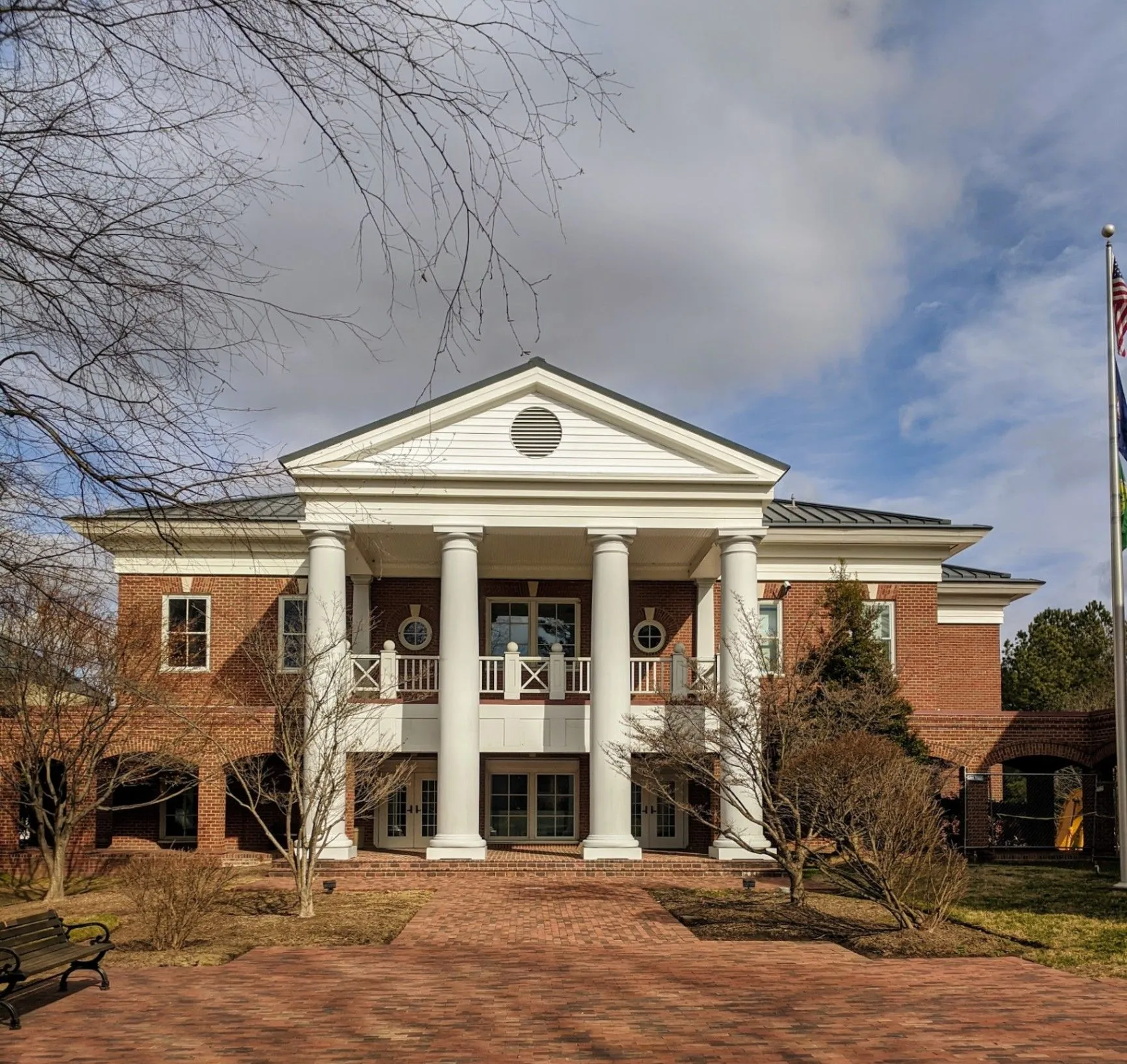 Spotsylvania County courthouse with clock tower